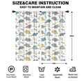 thumbnail image 2 of Blackout Kids Curtains,White ROAR Text Dinosaurs Pattern Childrens Insulated Curtains Set Of 2,Bedroom Essentials,Toddler Room Decor 42"x84", 2 of 5