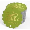 thumbnail image 4 of Inkdotpot Gold Foil Paper Hang Tags Let Love Sparkle Wedding Favor Tags 100 Piece, 4 of 6