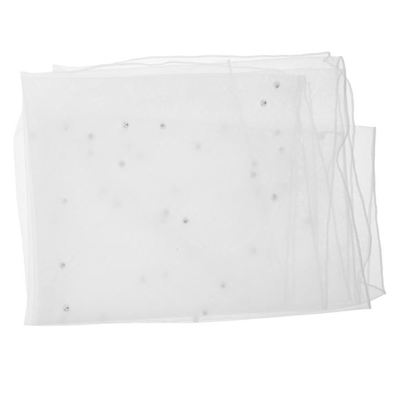 PENIKOKO White Bridal Shawl Sequin Scarf for Women Wedding Elegant Fashion Accessory 1 Pack