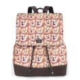 thumbnail image 1 of Fotbe Corgi Head with Floal Mochila Bolso con Estampado para Mujer, Mochila Antirrobo de Nylon Impermeable, Bolsa Ligera de Hombro, 1 of 4