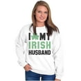 thumbnail image 4 of St Patricks I Love My Irish Husband Women Crewneck Sweatshirt Brisco Brands L, 4 of 6