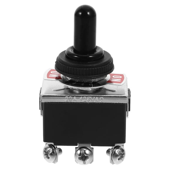 KAKOWELY 203A Tableau de Bord de Voiture Robuste à Bascule Marche/arrêt/arrêt 12V DPDT avec Étanche A0077,2.09"X1.3"X0.98 Pouces