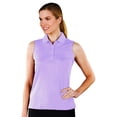 thumbnail image 1 of Monterey Club Women's Solid Sleeveless Golf Polo Shirt #2063, 1 of 2