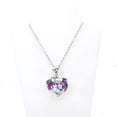 thumbnail image 1 of Collar de dragón con piedra de nacimiento estilo europeo y estadounidense, collar de cristal en forma de corazón colorido para mujer, 1 of 3
