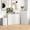 White, variant on 3-Piece Bedroom Dresser Set-6 Drawer Dresser, 5 Drawer Dresser & Nightstand,in Simply Modern Chest of Drawers, Wood Storage Dresser with Deep Drawers for Living Room Hallway Entryway, Black