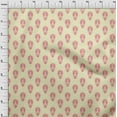 thumbnail image 3 of oneOone Viscose Chiffon Fabric Floral Block Printed Fabric 1 Yard 42 Inch Wide, 3 of 4