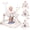 Beige, variant on 5 in 1 Baby Walker for Boys Girls,Foldable,Music,Jumper,Rocking,Push W/ 3 Height Adjustable for Infant 6-18 Months,Beige