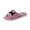 Purple, variant on CYRBOKO Fuzzy Slippers for Women, Open Toe Badroom Comfy Warm Houses Slippers Pink Size 5-6