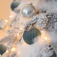 thumbnail image 3 of Juego de 12 bolas de Navidad de terciopelo XINYU irrompibles de 2,36 pulgadas color gris, 3 of 7