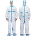 thumbnail image 1 of Traje Hazmat de Medtecs de nivel 4, desechable, protección contra riesgos biológicos, tipo PPE M, 1 of 6