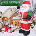 thumbnail image 4 of Christmas Inflatable Santa Claus,  6.9ft Glow up Santa Claus Outdoor Yard Lawn Holiday Decor, 4 of 9