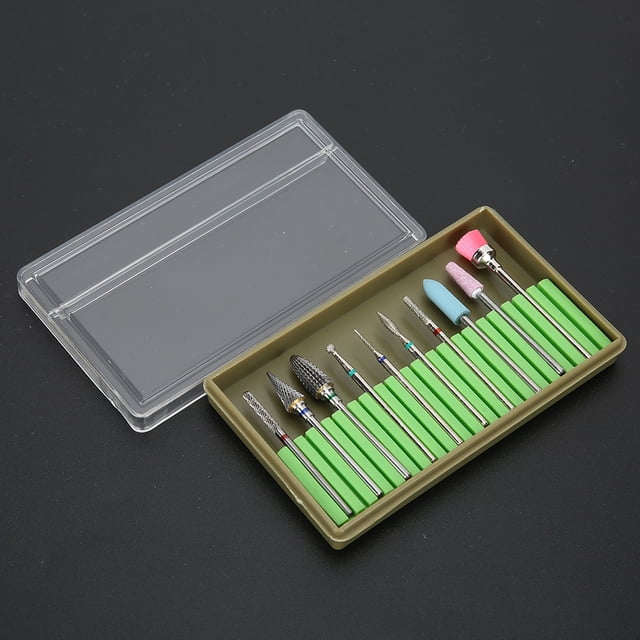 Accesorio para máquina de pedicura BuyWeek Juego de 10 brocas eléctricas para uñas