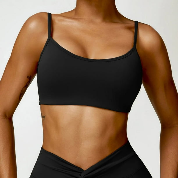 Breathable Sexy Sports Underwear Shockproof Crop Top Anti-sweat Fitness Top  Women Yoga Bra Push Up Sport Top Gym Workout Top