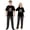 Multicolor, variant on LuLiaMenton Feliz Navidad Antlers Black Matching Couples Christmas Pajamas Plaid Short Sleeve