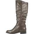thumbnail image 2 of White Mountain Women's Liona Tall Knee High Boot Brown Burnished Smooth PU 9 M Brown Size 9 M, 2 of 6
