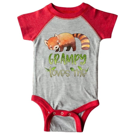 

Inktastic Grampy Loves Me Cute Red Panda Gift Baby Boy or Baby Girl Bodysuit