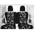 thumbnail image 2 of CalTrend Rear 50/50 Split Back & Solid Cushion NeoSupreme Seat Covers for 2005-2009 Mini Cooper - BM103-31NN Hawaii Black Insert with Black Trim, 2 of 3
