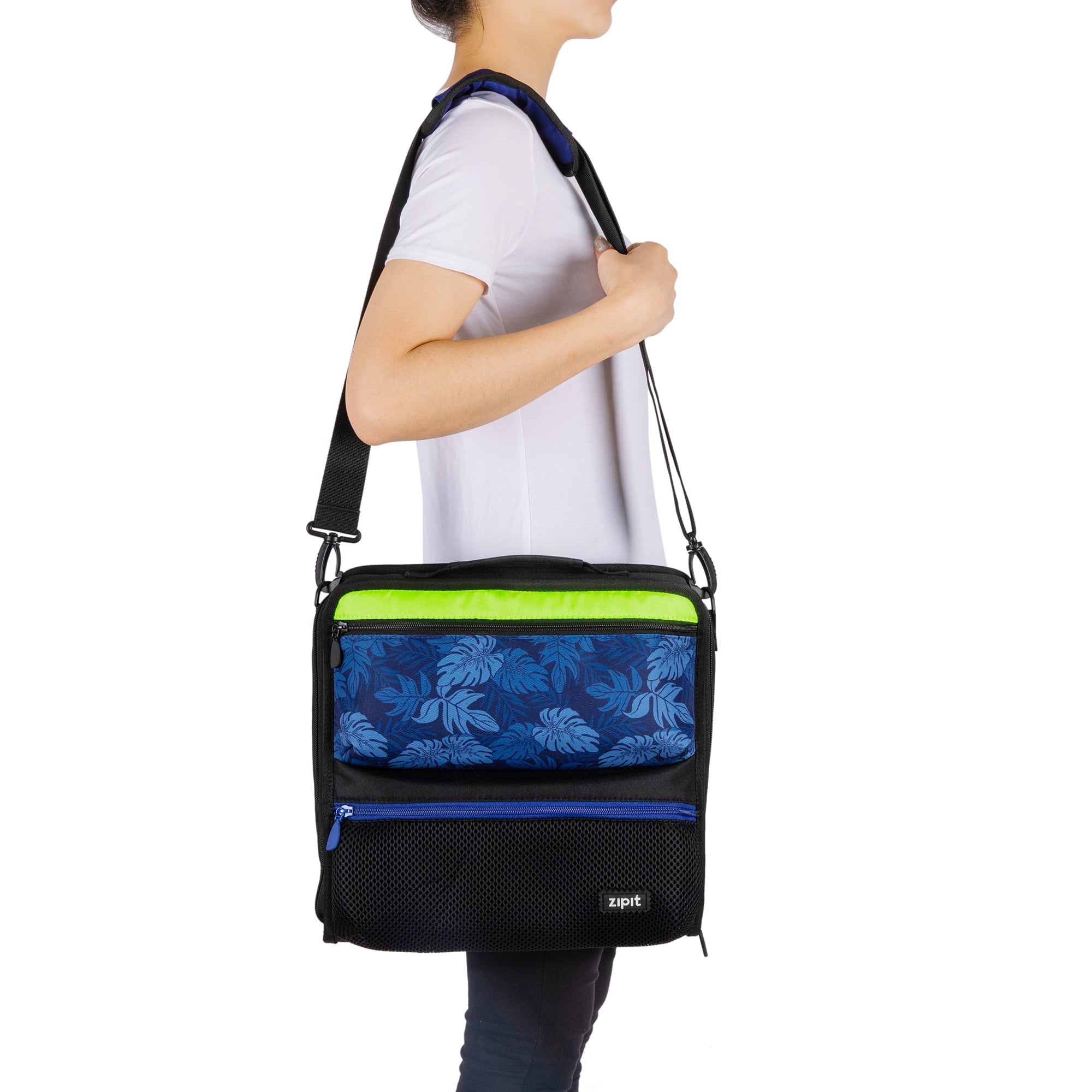 ZIPIT Fashion Zipper Binder & Bag, 2" Zipper Binders, Blue & Black