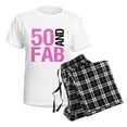 thumbnail image 4 of CafePress - Fabulous 50Th Birthday Women's Light Pajamas - Women's Short Sleeve Print T-Shirt and Pants Light Cotton Pajama Set, 4 of 7