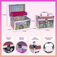 thumbnail image 3 of Barbie Kit de Maquillage pour Enfants, Ensemble de Maquillage Jouet Lavable Réel, Cadeau Barbie, Jouer au Maquillage et Jeu de Rôle Jouets pour Enfants de 3 Ans et Plus, 3 of 9