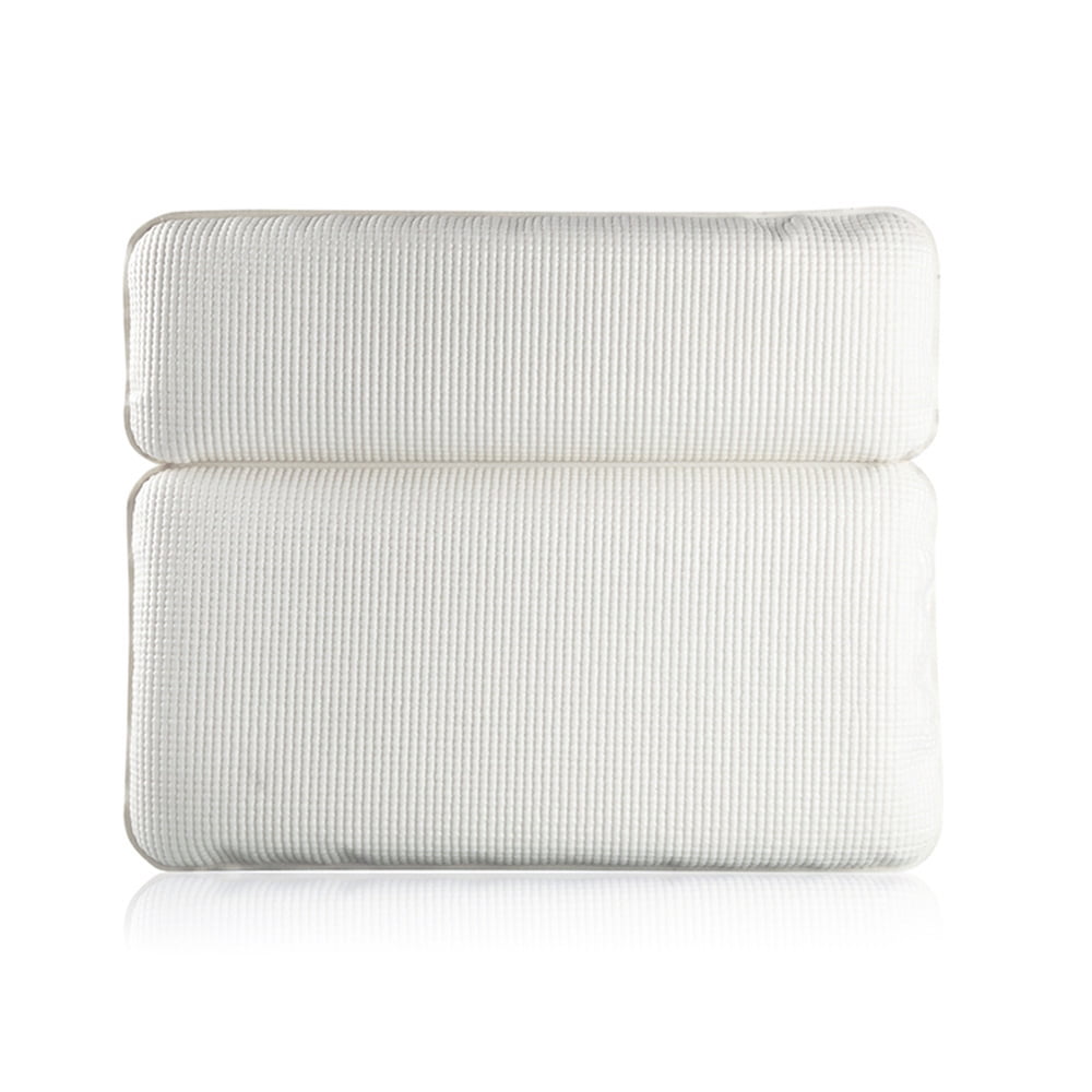 Bath Pillow Spa HALOViE Bathtub Pillow with Strong Large Suction Cups PVC Memory Foam Pillow Neck Waterproof Home Bath Pillow Blue