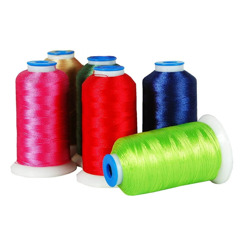 New brothread 40 Brother Colors Polyester Embroidery Machine Thread Kit  500M (550Y) Each Spool for Brother Babylock Janome Singer Pfaff Husqvarna  Bernina Embroidery and Sewing Machines 
