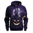 thumbnail image 4 of Halloween Hoodies for Men Pumpkin Print Long Sleeve Hooded Sweatshirt Casual Relaxed Fit Outdoor Men's Fashion Hoodies Sweatshirts XXXL, 4 of 4