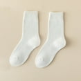 thumbnail image 4 of Busydd Women's Socks Casual Comfortable Solid Color Mid Calf Socks for Women Winter Warm Gifts for Women, 4 of 7
