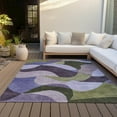 thumbnail image 4 of Dalyn Rugs Machine Washable Indoor/Outdoor Chantille ACN2141 Purple 3' x 5' Rug, 4 of 9