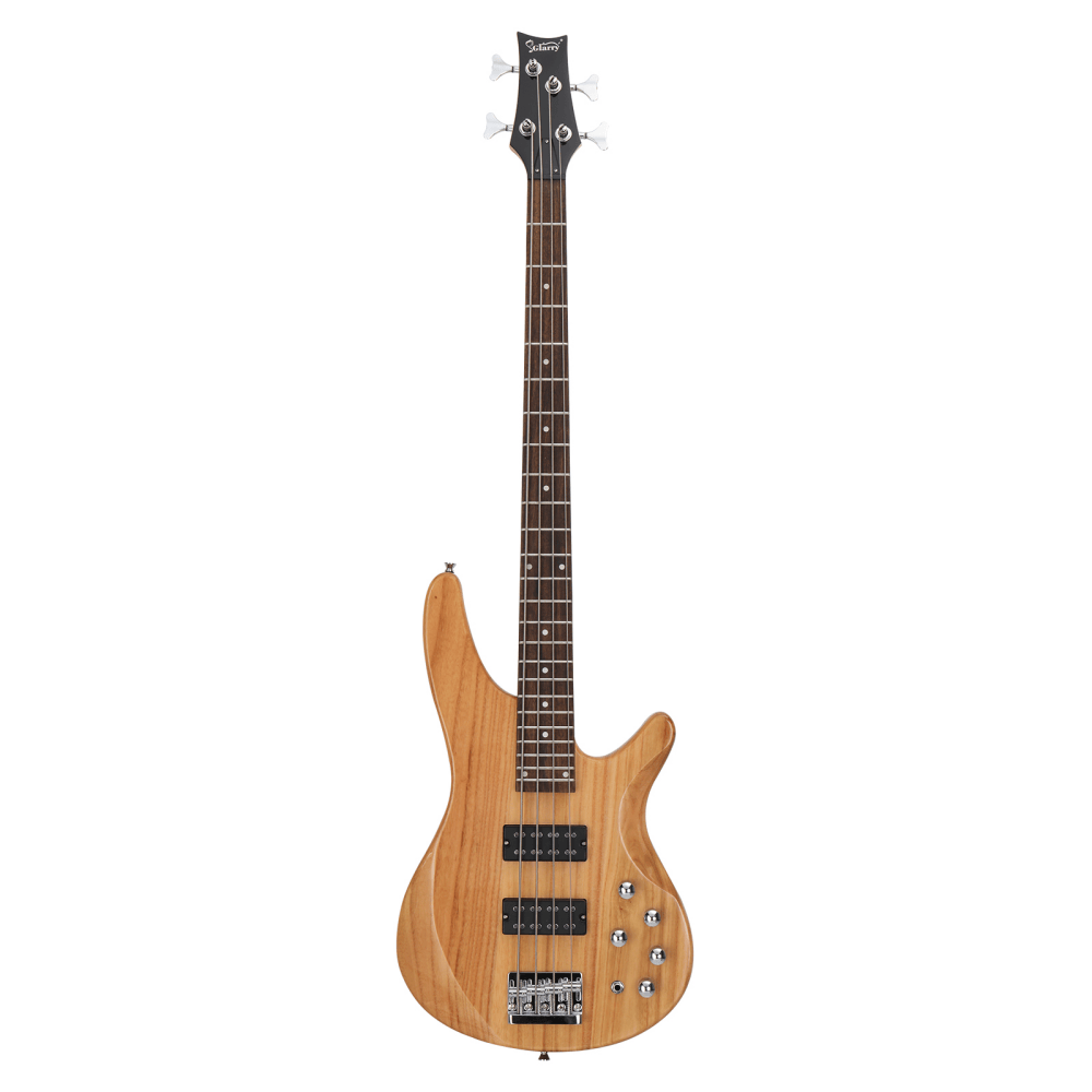 Tcbosik Electric Bass Guitar 4 String, 44 inch Bass with H-H Pickup & Laurel Wood Fingerboard, Bag and Other Accessories, Beginner Starter Kit, Burlywood