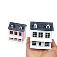 thumbnail image 3 of K Miniature Villa House For 1:12 Scale Dollhouse Movable Roof Tiny House Model Doll Accessory Dollhouse Garden Decor Doll House Decor 2.8X2.4X2.0 Inch 0.19 Lb, 3 of 7