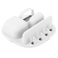 thumbnail image 4 of Self Adhesive Storage Box, Wall Mount Storage Box Enlarged Capacity Disc Shape  For Wardrobes White, 4 of 8