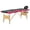 Black and pink, variant on vidaXL Massage Table Foldable Massage Bed Salon Therapy Table 4 Zones Wood