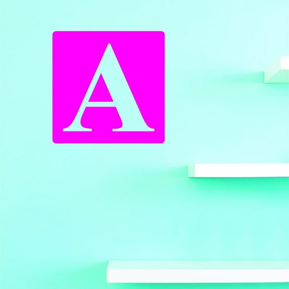 Custom Decals Alphabet Letter A Wall Art Size: 16 X 16 Inches Color: Multi