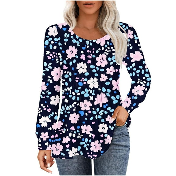 SHE IS My Orders past Orders Fall Shirts Women Trendy Long Sleeve Business Casual Tops for Women Plus Size 3/4 Length Sleeve Womens Tops Basic Oversized Cropped Tees for Women