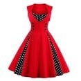 thumbnail image 1 of LOVZFMLL Robes Femmes Mode Femmes Solide Été Sans Manches Col en V Décontracté Découpé Mini Fermeture Éclair Patchwork Poche Combinaison, 1 of 4