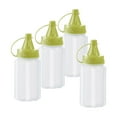 thumbnail image 5 of Miulika 4 Pieces Bottles for Liquids Transparent Seasoning Bottles Refillable Leakproof Mini Containers for Hiking BBQ Travel Bottle Green, 5 of 9