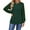 Green, variant on UVN Sweatshirts for Women Crewneck Cable Knit Sleeve Sweaters Casual Fall Tunic Tops