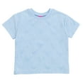 thumbnail image 4 of Disney Minnie Mouse French Terry Drop Shoulder T-Shirt and Dolphin Shorts Outfit Set Infant to Little Kid, 4 of 5