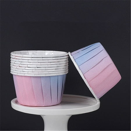

50Pcs Purple Mermaid Ca Paper Cup Cupca Baking Tray Kids Mermaid Birthday Ca Decoration Cupca Wrapper For Wedding Party