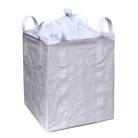 FIBC Bulk Bag Super Sack 2200lbs 35”L x 35”W x 43”H Duffle Top Flat Bottom, Creative American Home