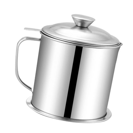 Grease Strainer,Oil Container Grease Pot Grease Container Oil Storage ...