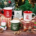 thumbnail image 2 of Gingprous Christmas Mugs Set of 4, Christmas Coffee Mug with Festival Design, Christmas Gifts for Women Men, Family, Holiday Mugs, 13 Oz, 2 of 7