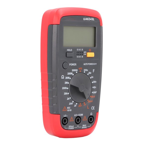Capacitance Resistance Meter, Wide Application Multifunctional ABS Shell Multimeter Tester High Accuracy for Appliances