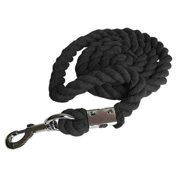 Perno De Cuerda De Plomo Para Caballos, Clip A Presión, Suave Y Duradero Para Ganado, Cuerda Principal Para Caballos, Negro