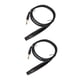 thumbnail image 3 of 2pcs 5.9ft Tattoo Clip Cords Interfaz RAC Profesional Cobre Silicona Tattoo Clip Cobre Core Clip Cable Cable Rotary Tattoo Machine Kit De Fuente De Alimentación(negro), 3 of 5