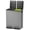 Matte Gray, variant on GIANNA Kitchen Trash Can with Lid, 2×8 Gallon Stainless Steel Bin, Step Pedals, Fingerprint-Proof, For Bathroom Bedroom Home Office