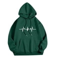 thumbnail image 2 of BXINGOHAI Oversized Womens Hoodies Sweatshirts Pullover Fleece Sweaters Long Sleeve Winter Fall Outfits Fashion Clothes Green,S, 2 of 4