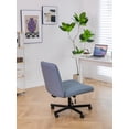 thumbnail image 5 of OHIECIEHY Armless Desk Chair Criss Cross Legged Fabric Swivel Adjustable Padded, Comfy, 5 of 5
