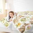 thumbnail image 3 of Erosebridal Happy Easter Rabbit Twin Comforter Sets,Retro Watercolor Easter Eggs Bedding Set For Girls Kids Reversible 2pcs, 3 of 7